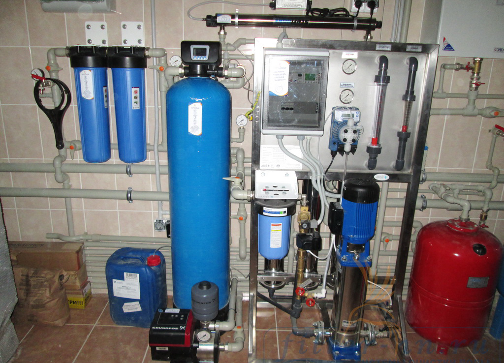 Система водоочистки воды из скважины для частного дома