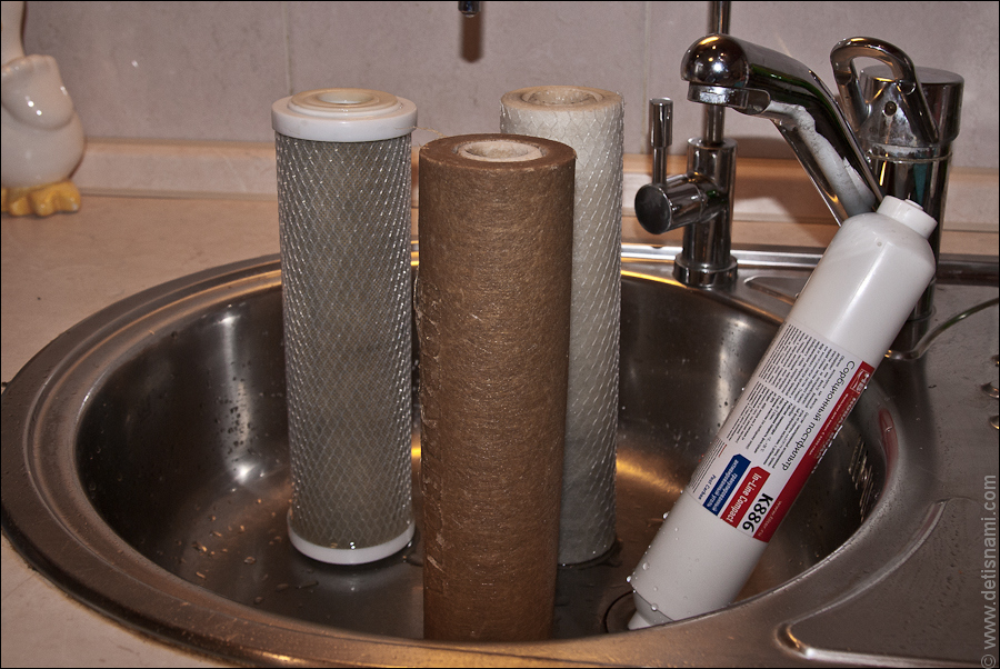 Домашние фильтры для очистки воды от твердых механических и органических примесей
